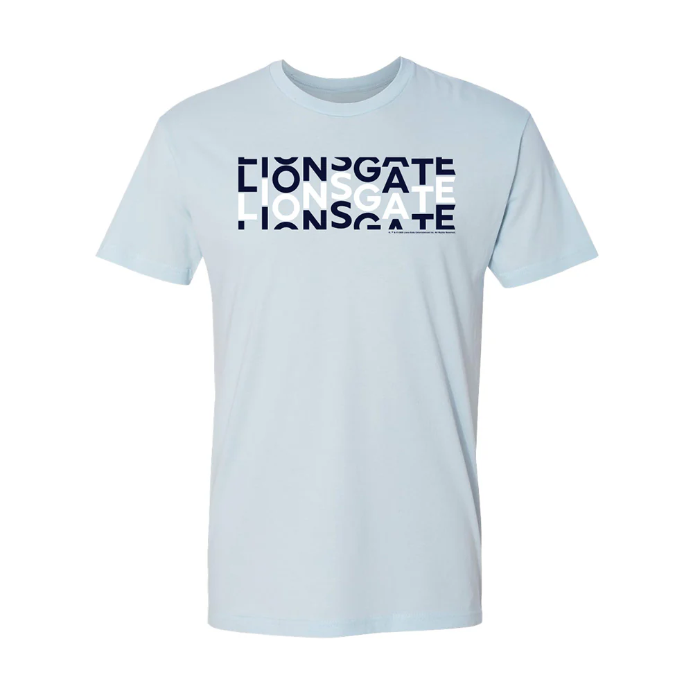 Lionsgate Scatter Logo Light Blue Unisex Tee
