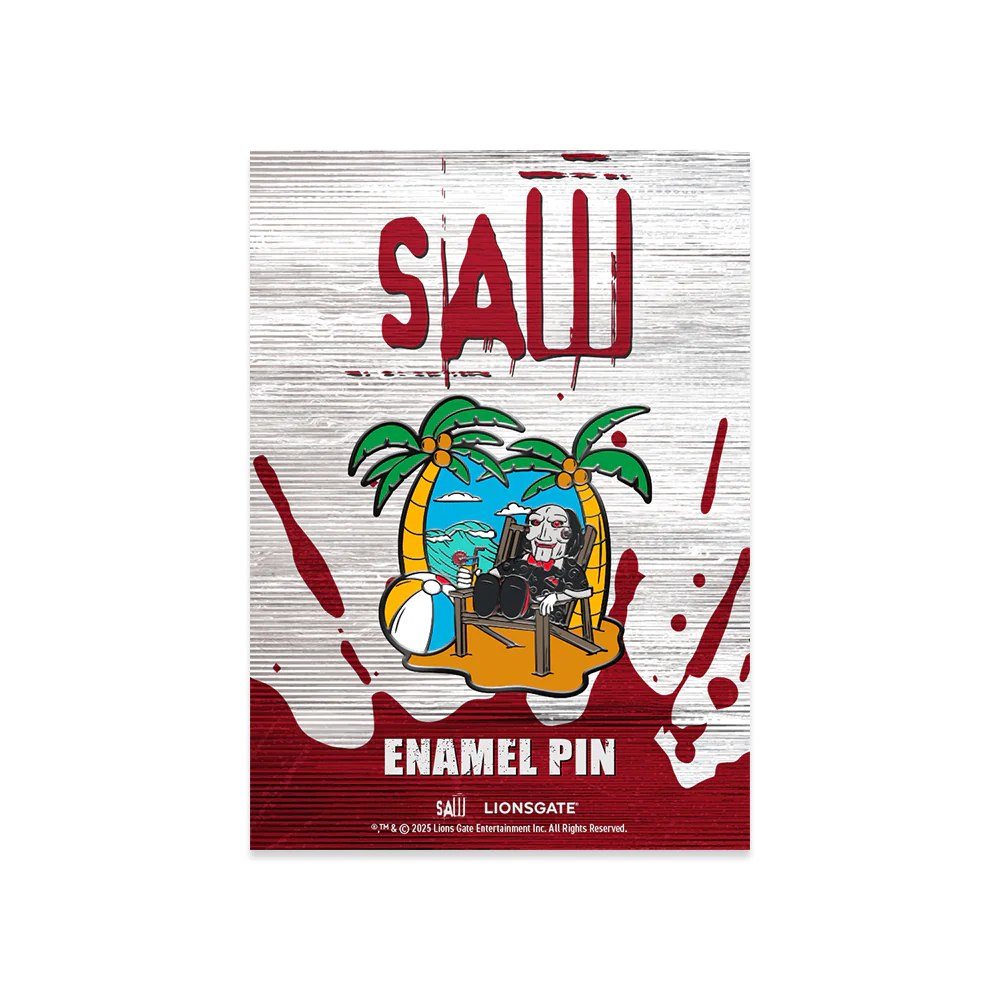 Midsummer Scream Billy the Puppet Beach Chair Pin