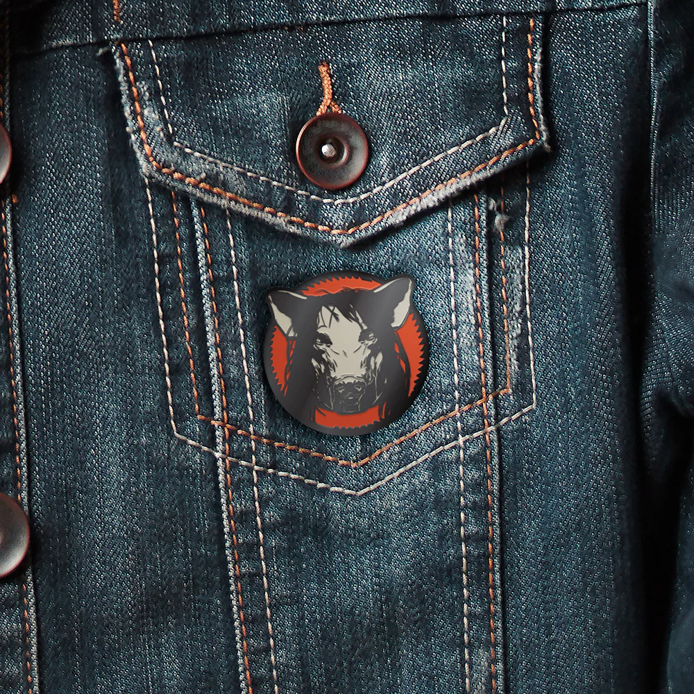 SAW Pig Mask Enamel Pin - Image 3